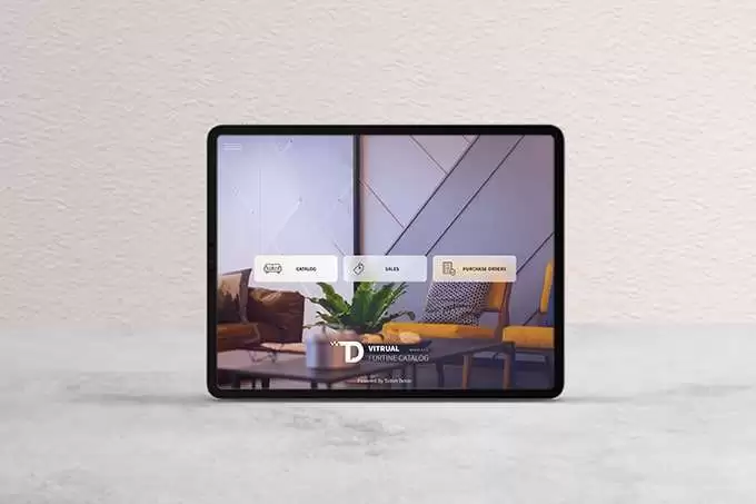 Tablet Dekor web sitesi projesini anlatan liste görseli, fotoğrafta bir oturma odası görseli kullanılmıştır.