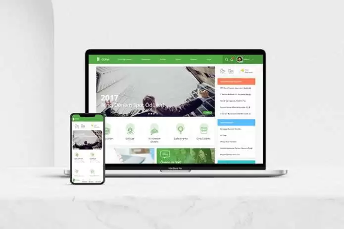 Garanti BBVA web sitesi projesini anlatan proje detay görseli, Fotoğrafta Levent'teki Garanti BBVA genel merkezinden bir görüntü bulunmaktadır.