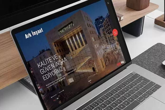 Ark İnşaat web sitesi projesini anlatan liste görseli, fotoğrafta Ark İnşaat a at bir inşaat projesinin bitmiş hali, dış çekim olarak gösterilmektedir.