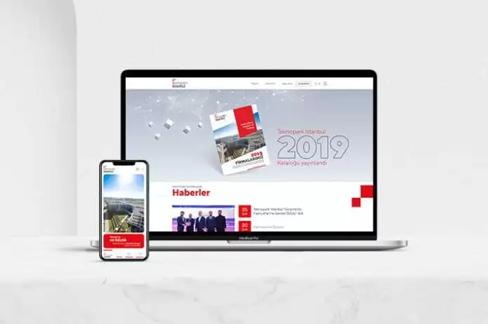 Teknopark İstanbul web sitesi projesini anlatan liste görseli, fotoğrafta Teknopark İstanbul un kampüsünden, bina ve çevre düzenlemesinin gözüktüğü bir sahne bulunmaktadır.