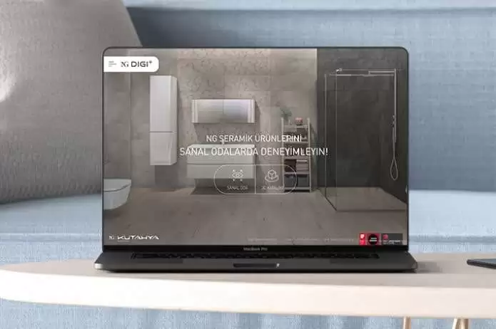 NG Digi Plus web sitesi projesini anlatan liste görseli, fotoğrafta NG Digi Plus web uygulamasının bir dizüstü bilgisayarda açılmış görüntüsü bulunmaktadır.